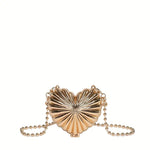 Elegant Mini Acrylic Crossbody Pouch - Golden, Silvery