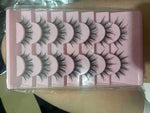 Shein 7 Pairs Faux Mink Fluffy 3D Volume Eyelashes