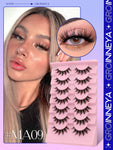 Shein 7 Pairs Faux Mink Fluffy 3D Volume Eyelashes