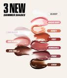 Huda Beauty Icy Nude FAUX FILLER Lip Gloss - She Flirty, She Glitzy, She Fire