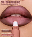 Huda Beauty Liquid Matte Mousse Soft Blur Lip Cream - Mocha Mauve, Rosy Nude, Baby Pink, Berry Brown, Honey Nude, Warm Brown, Bombshell Pinky Brown