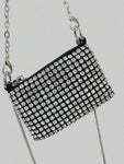 SHEIN Mini Rhinestone Decor Chain Square Bag Chain Strap