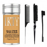 IKT Unisex Hair Wax Stick 75g with 3 combs Set