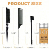 IKT Unisex Hair Wax Stick 75g with 3 combs Set