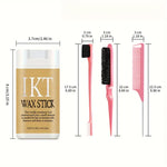 IKT Unisex Hair Wax Stick 16g MINI with 3 combs Set