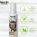 Inecto Naturals Dream Creme Hydrate & Defrizz Hair Serum Coconut 100ml