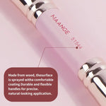 MAANGE 4-Piece Foundation Premium Brush Set - Black Beige, Black Gold, Pink Golden