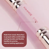 MAANGE 4-Piece Foundation Premium Brush Set - Black Beige, Black Gold, Pink Golden