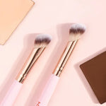 MAANGE 4-Piece Foundation Premium Brush Set - Black Beige, Black Gold, Pink Golden