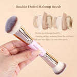 MAANGE 4-Piece Foundation Premium Brush Set - Black Beige, Black Gold, Pink Golden