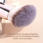 MAANGE 4-Piece Foundation Premium Brush Set - Black Beige, Black Gold, Pink Golden