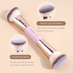 MAANGE 4-Piece Foundation Premium Brush Set - Black Beige, Black Gold, Pink Golden
