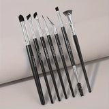 MAANGE 7pcs Soft Fiber Eyebrow, Eyeliner, Eye Shadow Brush