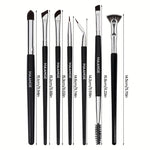 MAANGE 7pcs Soft Fiber Eyebrow, Eyeliner, Eye Shadow Brush