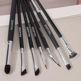 MAANGE 7pcs Soft Fiber Eyebrow, Eyeliner, Eye Shadow Brush