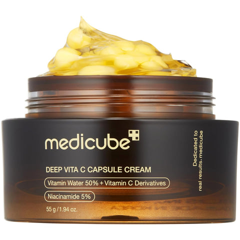 Medicube Deep Vitamin C Golden Capsule Face Moisturizer Cream  55g