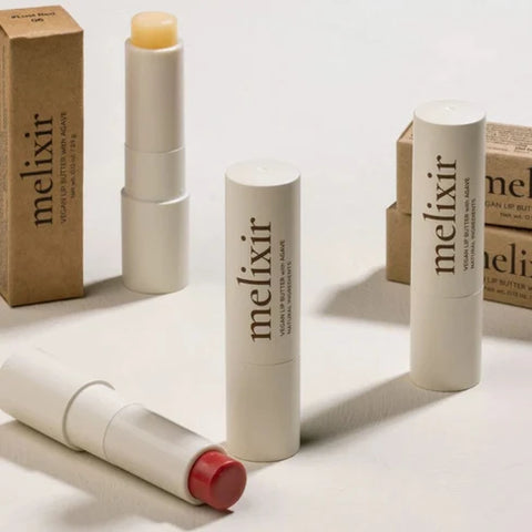 Buy Melixir Vegan Lip Butter in shades 02 Nude Rose, 03 Red Velvet, 05 Dewy Rose, 06 Rust Red, 10 Flutter, 15 Dirty Pink, 16 Wine Stain, 18 Vintage Red online in Pakistan