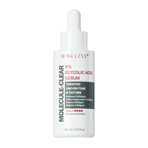 Nine Less Molecule-Clear 5% Glycolic Acid Serum 30ml