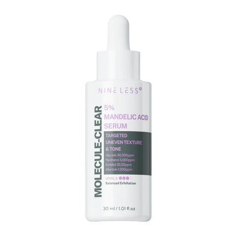 Nine Less Molecule-Clear 5% Mandelic Acid Serum 30ml