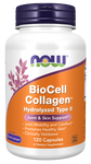 NOW Foods, BioCell Collagen, Hydrolyzed Type II, 120 Veg Capsules