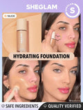 SHEGLAM Skinfinite Hydrating Foundation - Linen, Buttercream, Porcelain, Fair, Chantilly, Bamboo, Shell, Nude