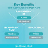 Numbuzin No.1 Sheet Mask | Pantothenic B5 Hyaluronic Active Clear Mask