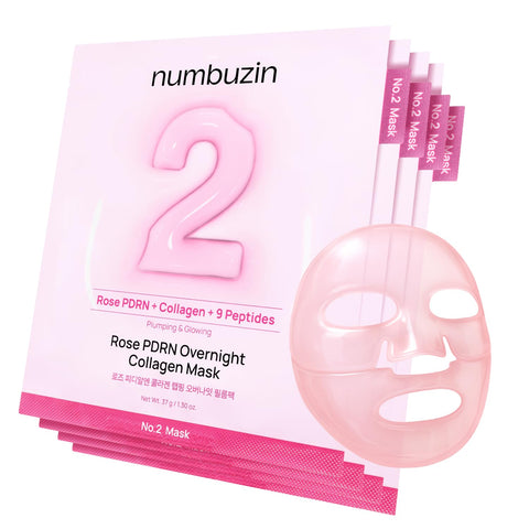 Numbuzin No.2 Overnight Face Mask | Rose PDRN Overnight Collagen Mask