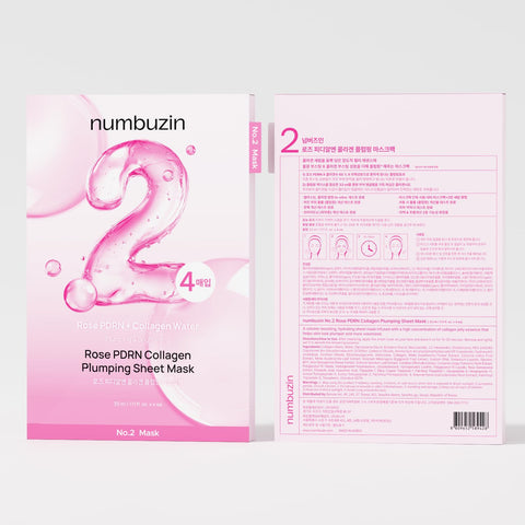 Numbuzin No.2 Sheet Mask | Rose PDRN Collagen Plumping Sheet Mask
