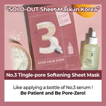 Numbuzin No.3 Tingle-Pore Softening Sheet Mask expiry 6.2026