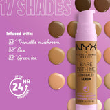 NYX Bare With Me Concealer Serum - 01-Fair-Fair ivory with neutral undertone, 02-Light-Light beige with cool undertone, 03-Vanilla-Vanilla with neutral undertone, 04-Beige-Beige with neutral undertone, 05-Golden-Medium light with cool undertone