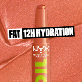 NYX Professional Makeup Fat Oil Slick Click Lip Balm 01-Main Character-Clear with pink pearl, 02-Clout-Soft baby pink, 03-No Filter Needed-Pink pearl nude, 04-Going Viral – Rose, 05-Link In My Bio-Warm nude, 06-Hits Different-Clear with bronze pearl 07-Dm Me-Lilac pink, 08-#Thriving-Flamingo pink, 09-That's Major-Mid-tone mauve, 10-Double Tap – Raspberry, 11-In a Mood – Wine, 12-Trending Topic-Cosmic Charcoal