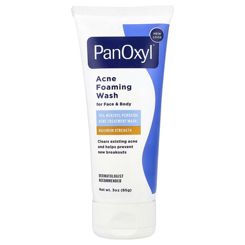Panoxyl Acne Foaming Wash For Face & Body, Maximum Strength 85g