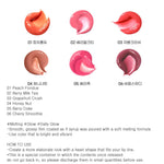 Peripera - Heart Jam Glow Lip - 01 Peach Fondue, 02 Berry Milk Tea, 03 Grapefruit Crush, 04 Honey Nut, 05 Berry Coke, 06 Cherry Smoothie, 07 Apricot Jelly, 08 Peach Crumble, 09 Cherry Filling