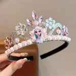 Shop 1pc Frozen Elsa Princess Crown Headband in color Pink & Blue in Pakistan