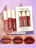 SHEGLAM Matte Allure Mini Liquid Lipstick Set - Feel Real, Private Tour