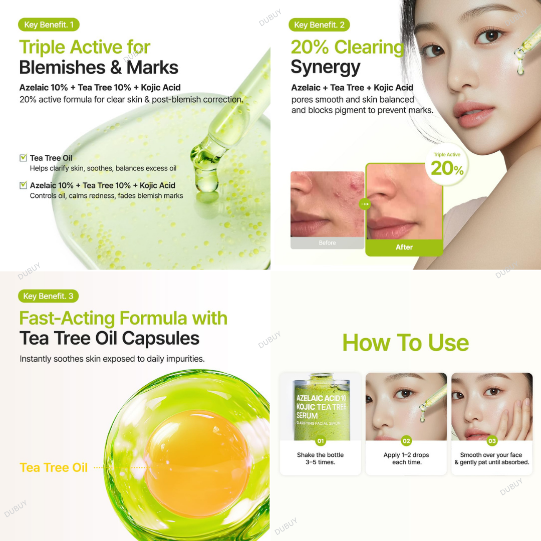Purito SEOUL Azelaic Acid 10 Kojic Azulene Serum 30ml Expiry 04 - 2028 ...