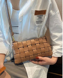 SHEIN Braided Detail Chain Square Bag