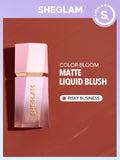 Sheglam Color Bloom Liquid Blush Matte - Love Cake, Devoted, Rose Ritual, Risky Business, Petal Talk,On Point, Night Drive, Float On, Birthday Suit, Swipe Right, Hush Hush, Real Deal, Cutie Pie, Hot Topic