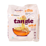 Samyang Tangle Garlic Oil Instant Pasta, 15g Protein Pack of 4