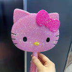 Shein  Hellokitty Custom DIY Handheld Mirror Pink