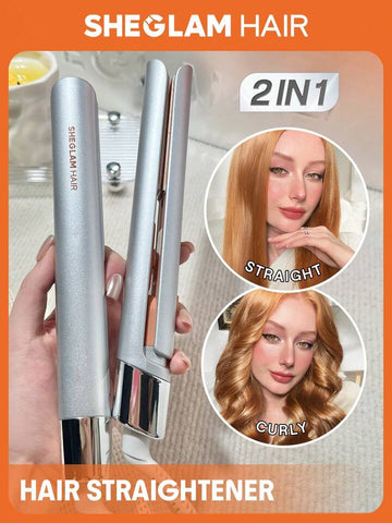 SHEGLAM In Mini Hair Straightener And Curler Iron HAIR Travel Bu