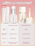 SHEGLAM Buttery Bling Highlight Stick - Vanilla Frost, Gold Rings, Pink Satin, Pie Crust, Rose Rush, Red Bean