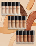 SHEGLAM Complexion Pro Long Lasting Breathable Matte Foundation - Linen, Buttercream, Porcelain, Fair, Chantilly, Bamboo, Shell, Nude, Acorn, Warm Vanilla, Sand, Peach, Honey, Butterscotch, Wheat, Golden