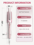 SHEGLAM Cupid's Charm One-Touch Instant Curler UK Plug 25mm