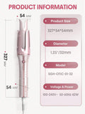 SHEGLAM Cupid's Charm One-Touch Instant Curler-32mm UK Plug