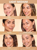 SHEGLAM Dew & Done Skin Tint With Spf20 - Linen, Buttercream, Porcelain, Fair, Chantilly, Bamboo, Shell, Nude, Acorn, Warm Vanilla, Sand, Peach, Honey, Butterscotch, Wheat, Golden, Almond, Saddle, Walnut, Chestnut, Cashew, Cappuccino, Caramel, Mahogany