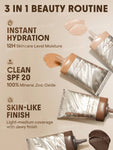 SHEGLAM Dew & Done Skin Tint With Spf20 - Linen, Buttercream, Porcelain, Fair, Chantilly, Bamboo, Shell, Nude, Acorn, Warm Vanilla, Sand, Peach, Honey, Butterscotch, Wheat, Golden, Almond, Saddle, Walnut, Chestnut, Cashew, Cappuccino, Caramel, Mahogany
