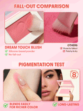 SHEGLAM Dream Touch Blush - Hush Hush, Love Cake | Dusty rose pink, 016 Tickled Pink | Soft baby pink, 017 Wannabe | Light peach nude, 018 Whipped Fig | Soft coral peach, 019 Heart Eyes | Rosy nude, 020 Knock Out | Deep rose red, 021 Don't Pink Twice | Hot neon pink, 110 Vacay Mode | Warm caramel nude, 209 Cherry Aura | Burnt coral