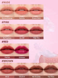 SHEGLAM Lip Veil Cushion Lightweight Lipstick - Encore Energy, Gotcha, Dream Date, Be Fearless, Go Off, High Key, Fed Up, Crimson, Strut, Clock It, No Crumbs, Tea Time