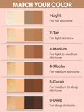 SHEGLAM Multi-Glam Face Pen-Medium Contour Stick - Light, Tan, Medium, Mocha, Cacao, Deep
